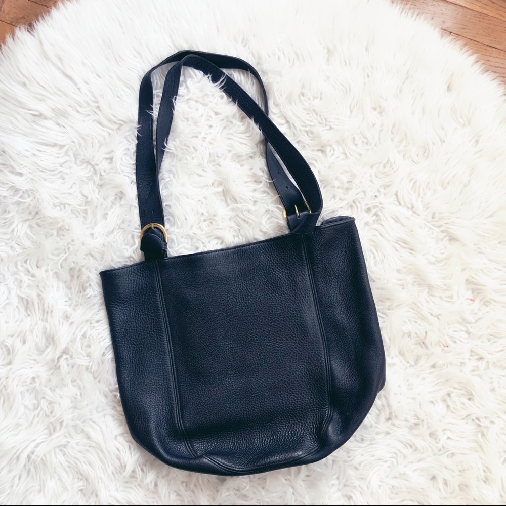 • M.London • Leather Large Black Handbag